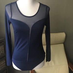 Tops - Sheer Bodysuit Tops - Sheer Bodysuit